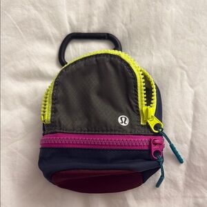 Lululemon mini backpack/ keychain pouch